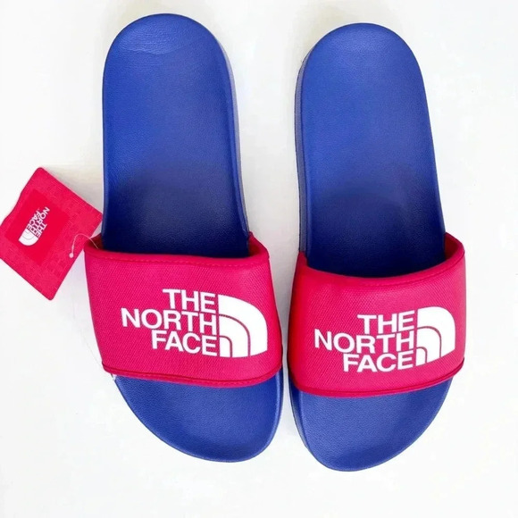 New The North Face Mens Slide Sandals Blue Red Lightweight & Comfortable - Picture 1 of 9